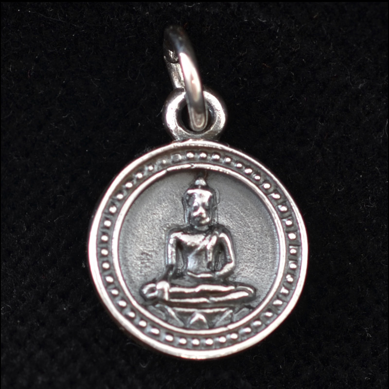 SP209 | Sterling Buddha Coin Amulet - 00 | SP209 | Sterling Buddha Coin Amulet - 00