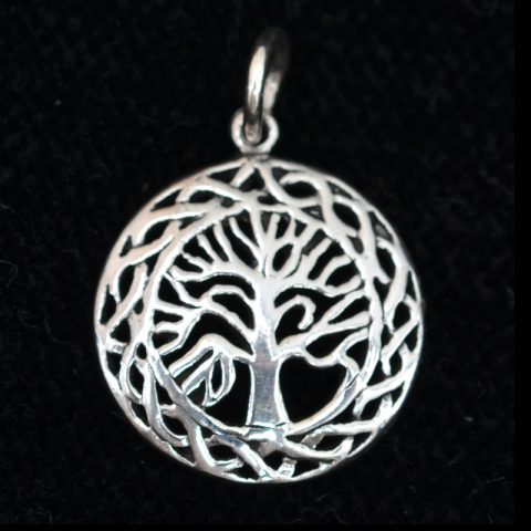 SP211 | Sterling Domed Tree of Life Pendant | SP211 | Sterling Domed Tree of Life Pendant