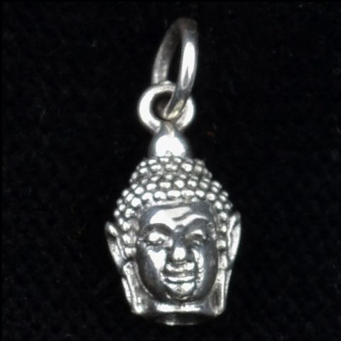 SP221 | Buddha Head with Snail Mantle Pendant - 00