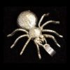 Sterling Spider Pendant with Wiggly Legs