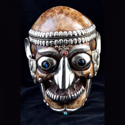 TS101.5 | Tantric Human Full Skull Kapala - 00