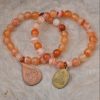 Multi Agate Stretch Bracelet with Buddha Amulet Charm